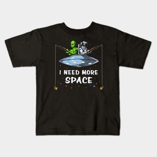 Alien Astronaut Fishing Kids T-Shirt